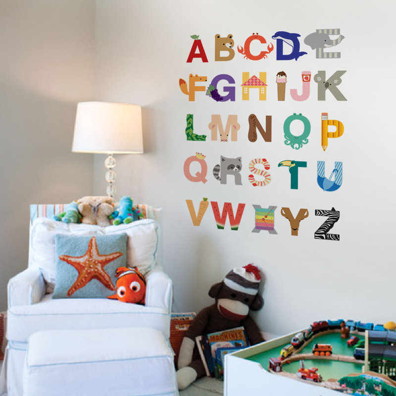 Adhésif décoratif alphabet, H 2,8 po x l 2 po