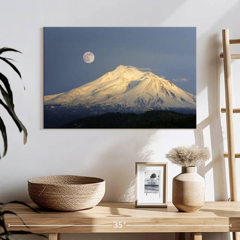 Alvord Mont Shasta nuit de lune, H 16 po x l 24 po