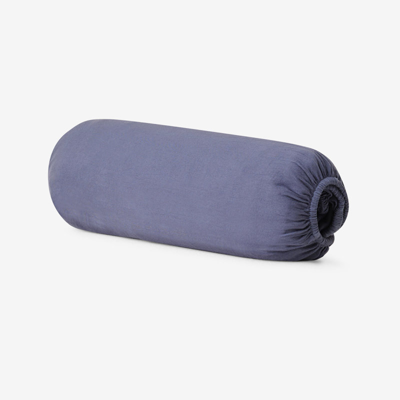 Addisun 100% Cotton Plain Weave Fitted Sheet, Navy, Double
