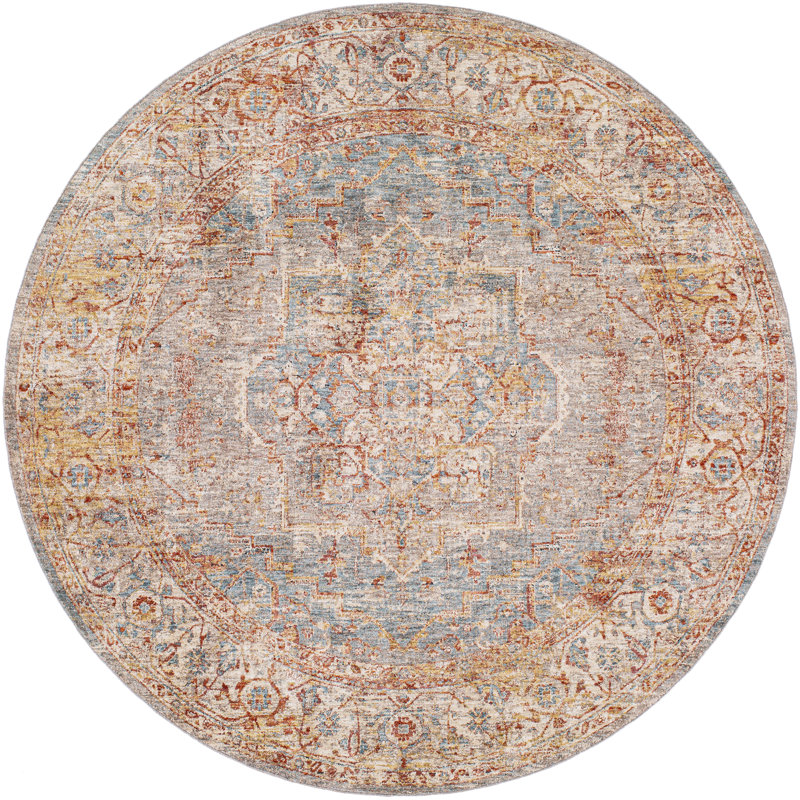 Allie Oriental Indoor Rug, Round 7'10"