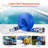 VEVOR Backwash Hose Blue High Quality Hose Complete Fittings-106445618