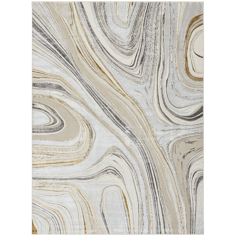 Blerona Abstract Indoor Rug, Rectangle 7'10" x 9'10"