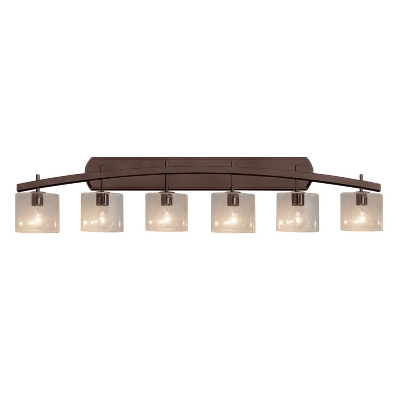 Casson 6 - Light Dimmable Vanity Light, Dark Bronze, Ribbon