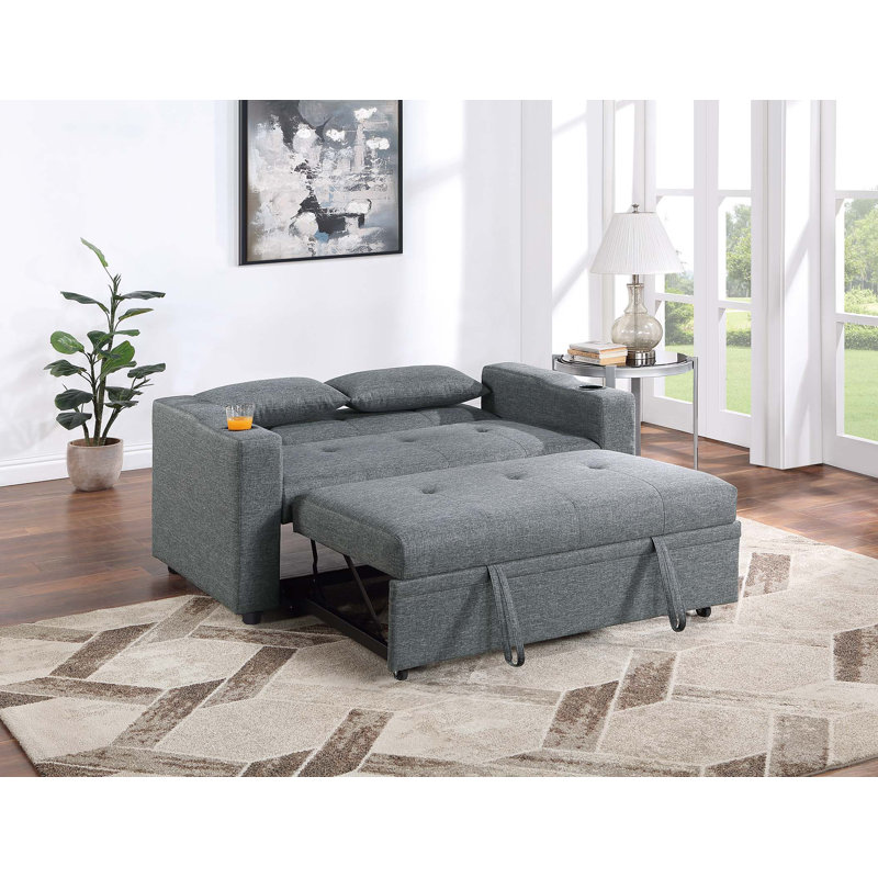 Canapé convertible, Gris clair