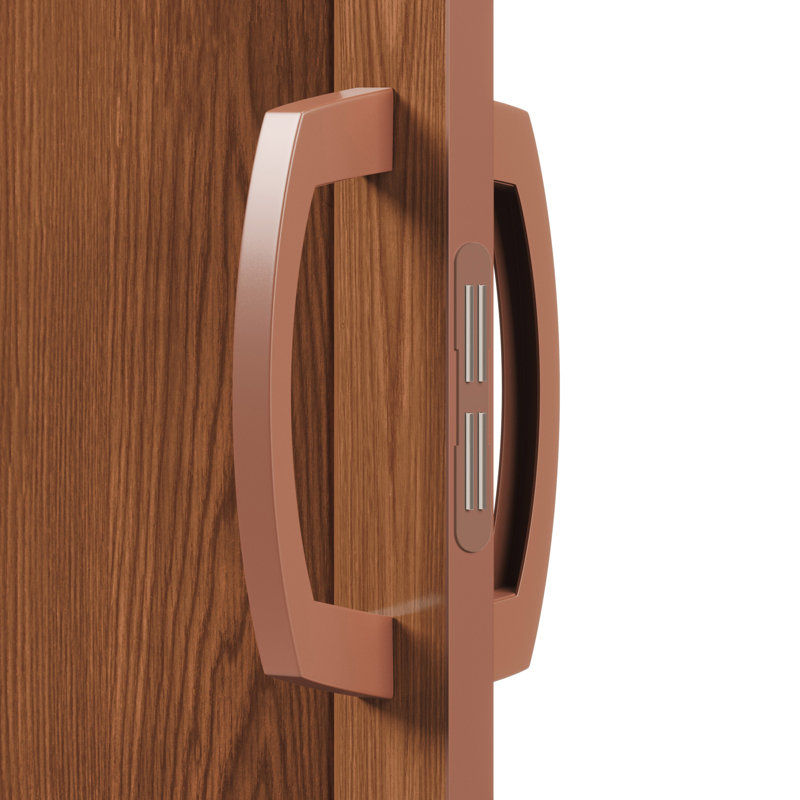 PVC Foldable Accordion Doors or Privacy Room Divider for Internal Use, Walnut, 36" x 80"