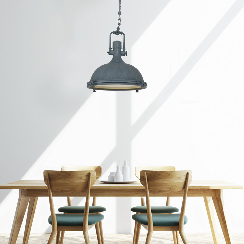 Ilaria 1 - Light Grey Dome Pendant