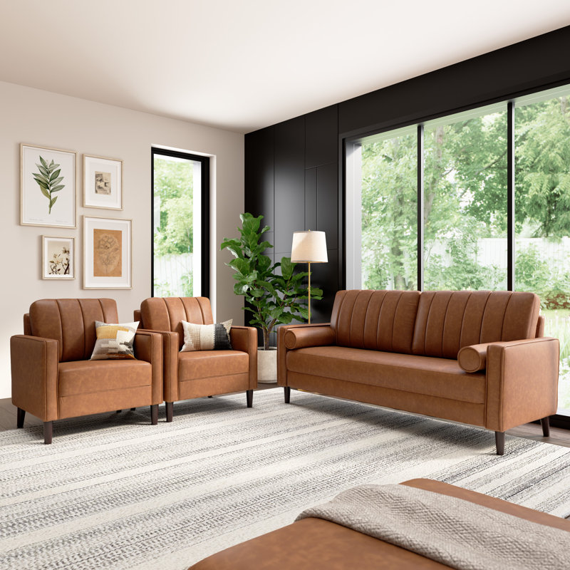 Canapé 77 W avec fauteuil d'appoint 32 W - ensemble de 2