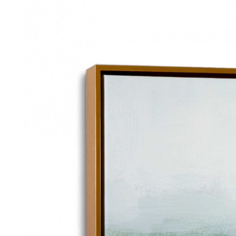 «Gentle Aqua Ocean I», Or poli, H 12,75 po x l 12,75 po