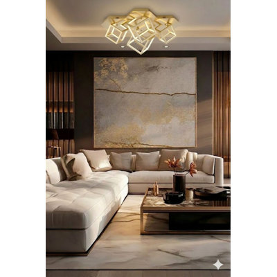 Kingsteignt Modern LED Multi Square Flush Mount