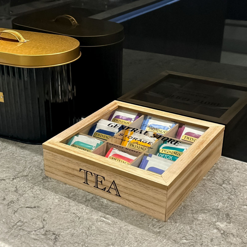 Maison Des Cadeaux Wood Tea Box