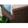 106'' High-Density Polyethylene (HDPE) Wicker Outdoor Patio Sofa with Sunbrella® Cushions
