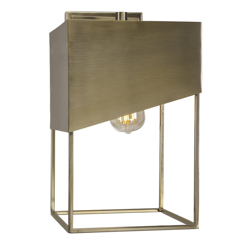 Oryana Neo 1 Light Wall Sconce Shown With Clear Antique LED Bulb, New Aged Brass