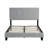 Upholstered Velvet Platform Bed, Slate Gray Full Size, Tufted Headboard No Box Spring Needed For Master Bedroom