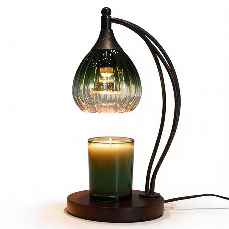 Lampe-bougie avec minuterie et gradateur (vert dégradé), Vert dégradé
