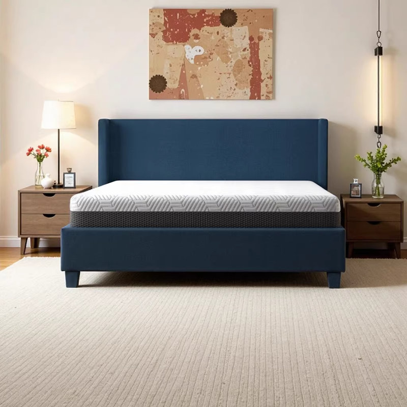 Omne Fria 12 Inch King Size Soft Mattress with Cooling Cover - Gel Memory Foam for Hot Sleepers, CertiPUR-US Certified, King