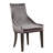 Jerrita Velvet Upholstered Back Side Chair in Gray