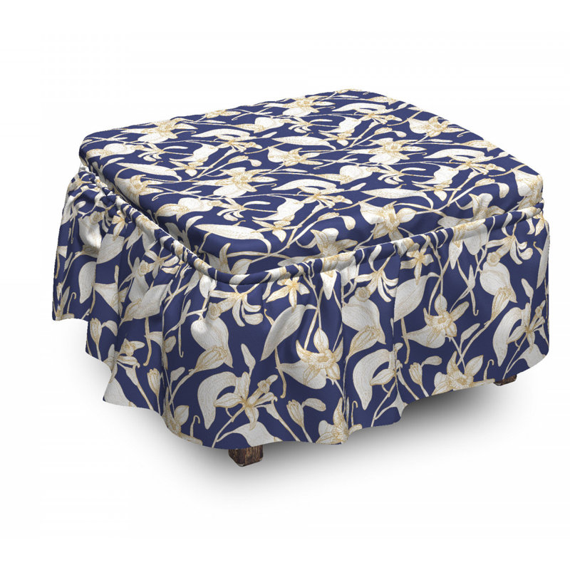 Box Cushion Ottoman Slipcover
