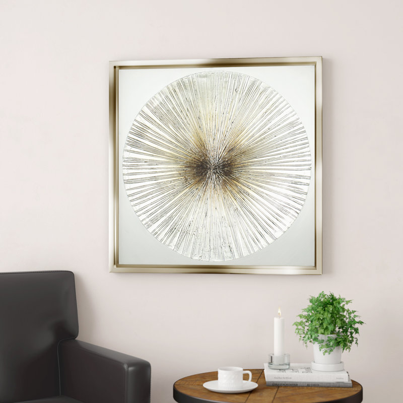 " Bronze Wheel ", 30" H x 30" W x 1.5" D