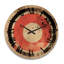 Inner Knowing Retro Circle Art III - Modern Midcentury Oversized Wood Wall Clock-1464372803