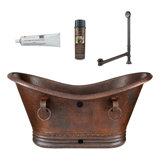 Premier Copper Products BSP5_BTDR60DBOF Bathtub And Drain Package