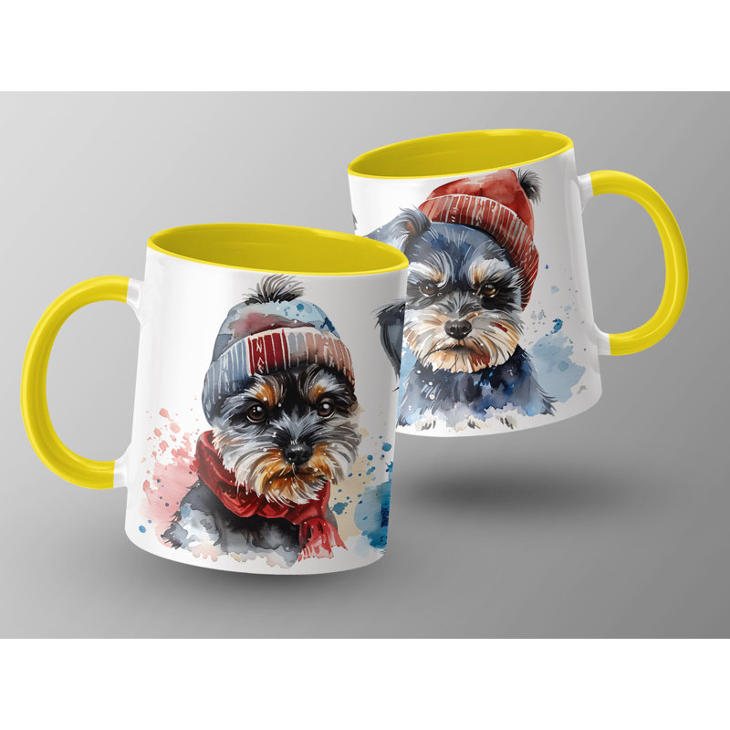 Ceramic Coffee Mug, 1, Yellow