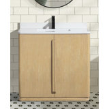Bueche 36'' Single Bathroom Vanity With Engineered Quartz Top