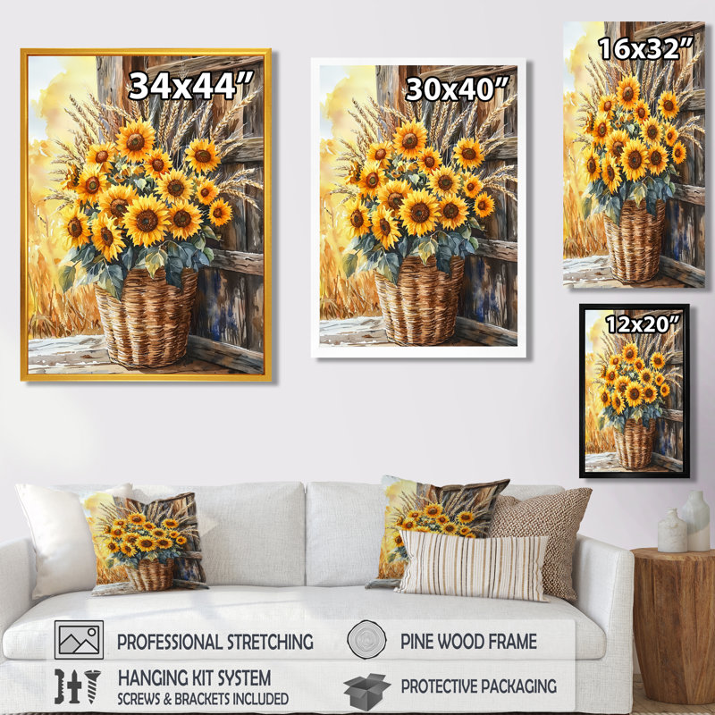 Concetta - impressions sur toile florales, Toile tendue, Ne s’applique pas, H 20 po x l 12 po