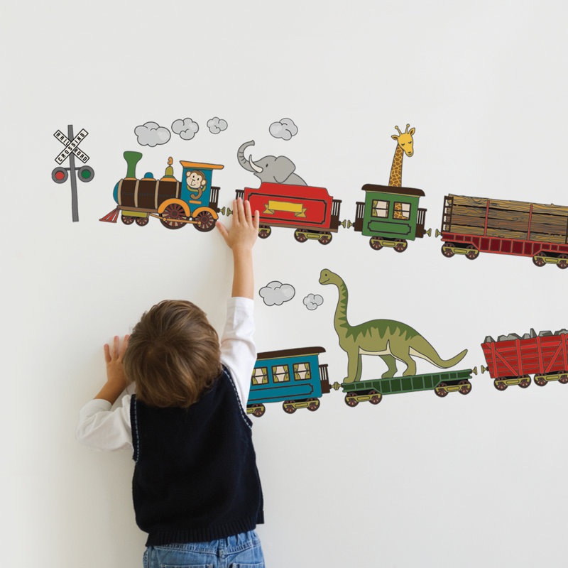 Adhésif décoratif trains