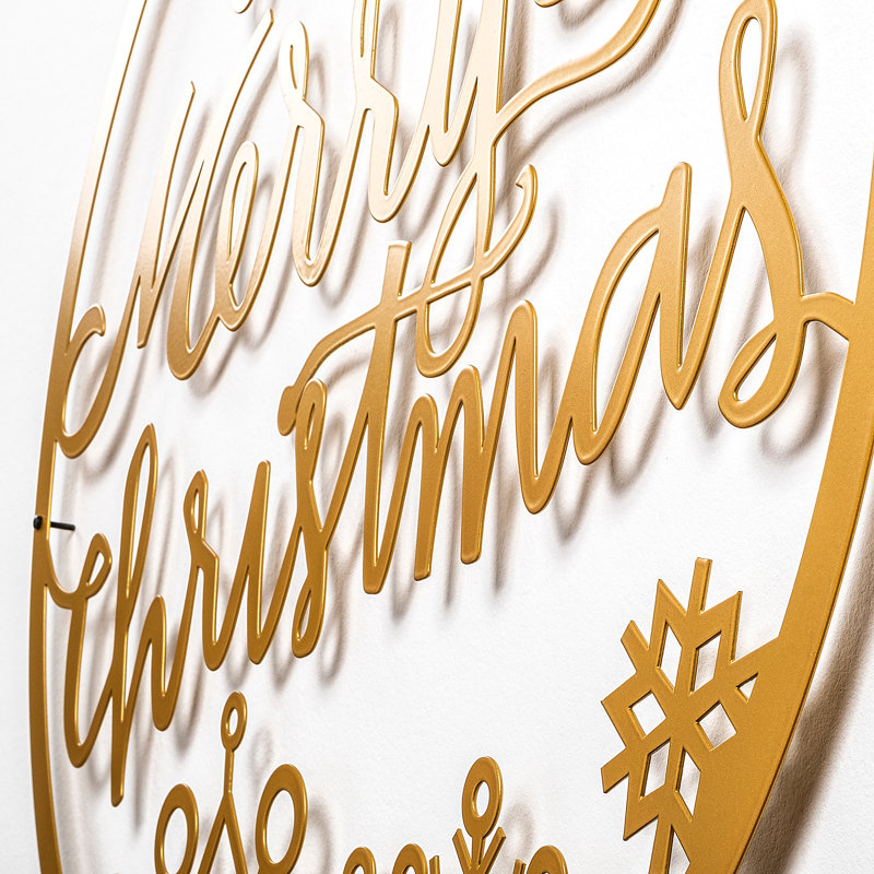 Wall Decor on Metal, Gold