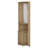 Kempwell 2-Door 2-Shelf Corner Bar Cabinet With Glass Rack Macadamia-140398271