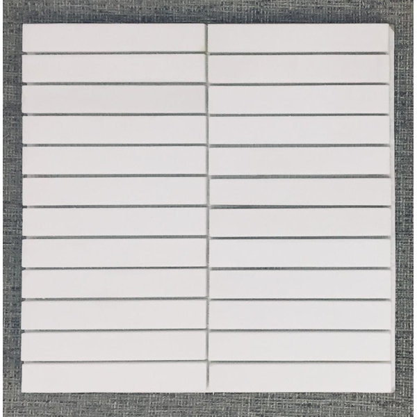 Thassos Premium 1" x 6" Marble Natural Stone Linear Wall & Floor Tile