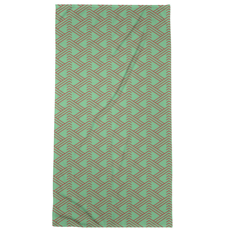 Bath Towel, Poly/Cotton, Green