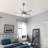 44" Burroughs 5 - Blade Standard Ceiling Fan with Remote Control and Light Kit Included-62373650