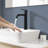 Topcraft Modern Single Hole Single Handle Matte Black Bathroom Sink Faucet Lavatory Vanity Faucet-88686179