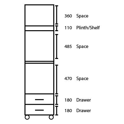 1 Door Manufactured Wood Wardrobe, Wenge