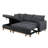 Upholstered L-Shaped Sectional Reversible