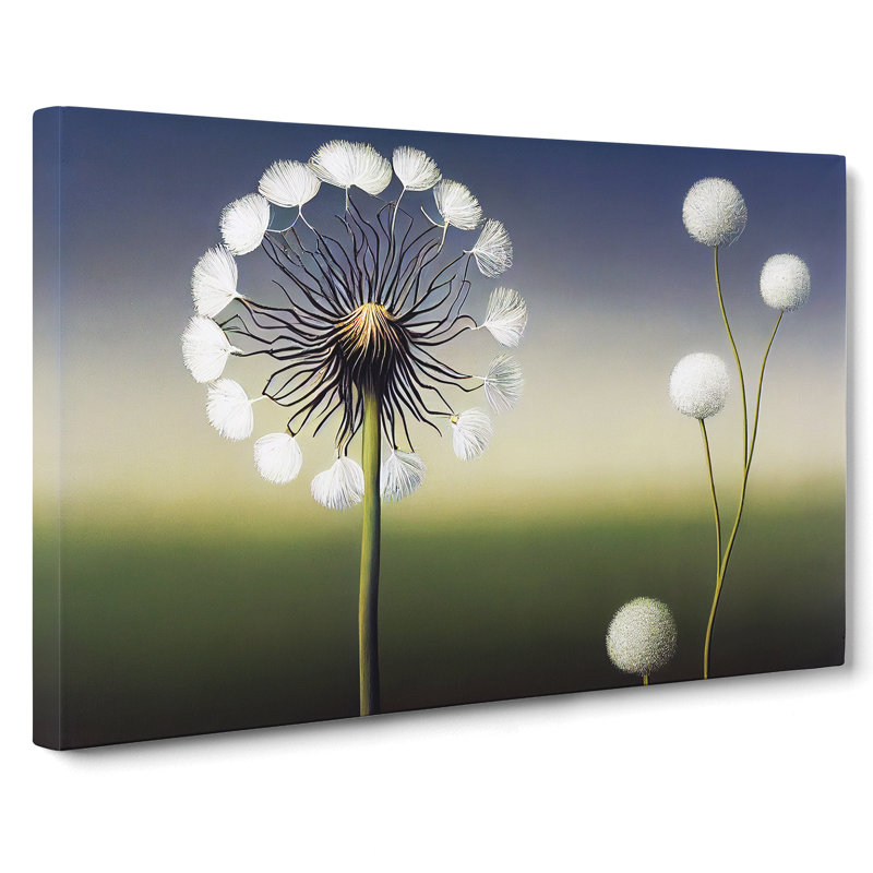 XXX-H1022-WF-8423X Stunning Dandelion Flowers - Wrapped Canvas Print, 50cm H x 76cm W x 3cm D