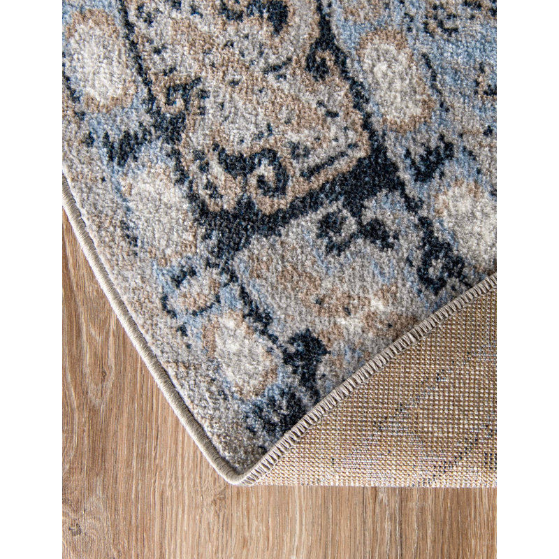 Taslin Rug, Gray, Round 5'3''