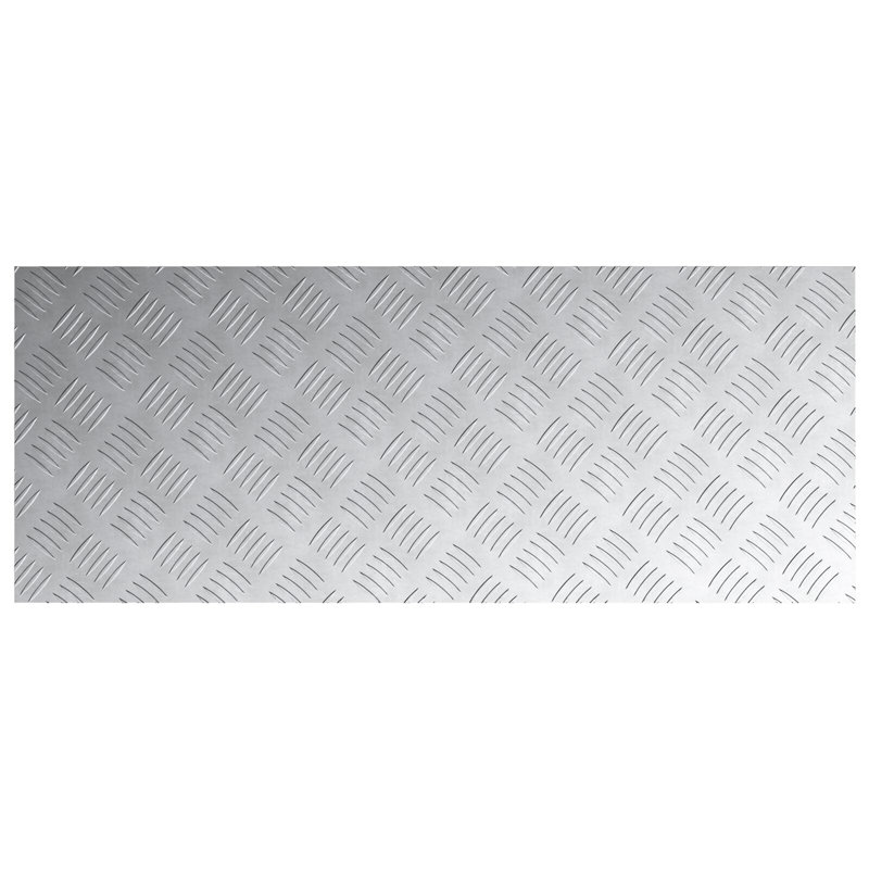 Silver Metal Non-Slip Stair Treads, Grey, Rectangle 40cm x 100cm