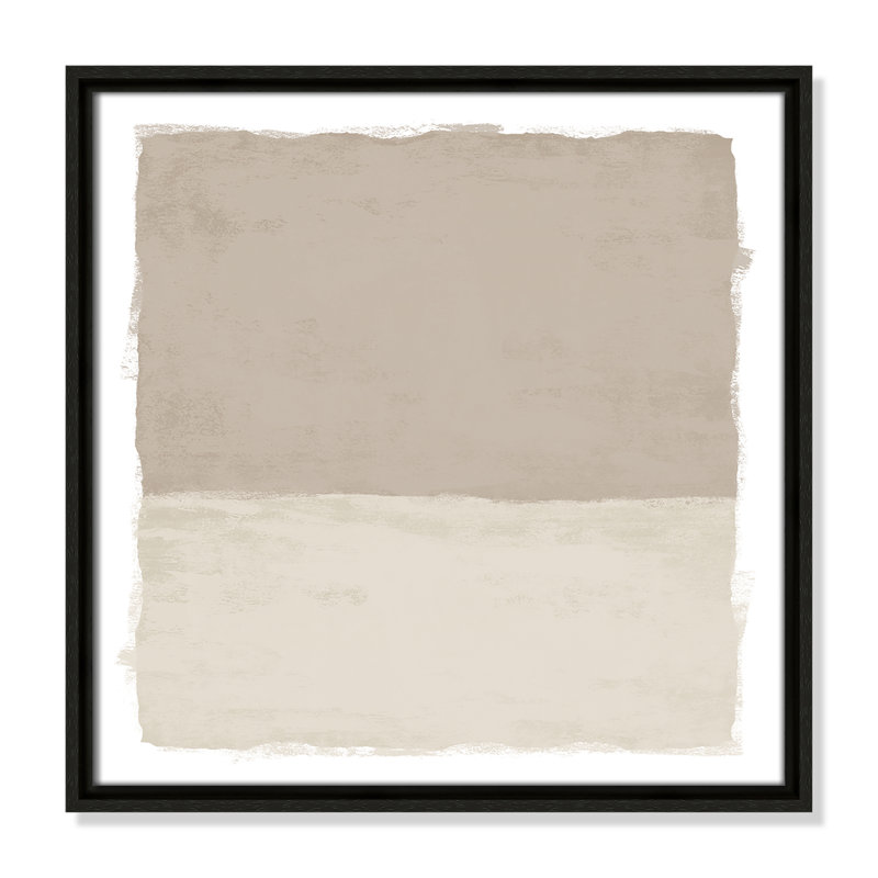 «Silent Sands I» par Natalie Carpentieri, Espresso, H 17,5 po x l 17,5 po