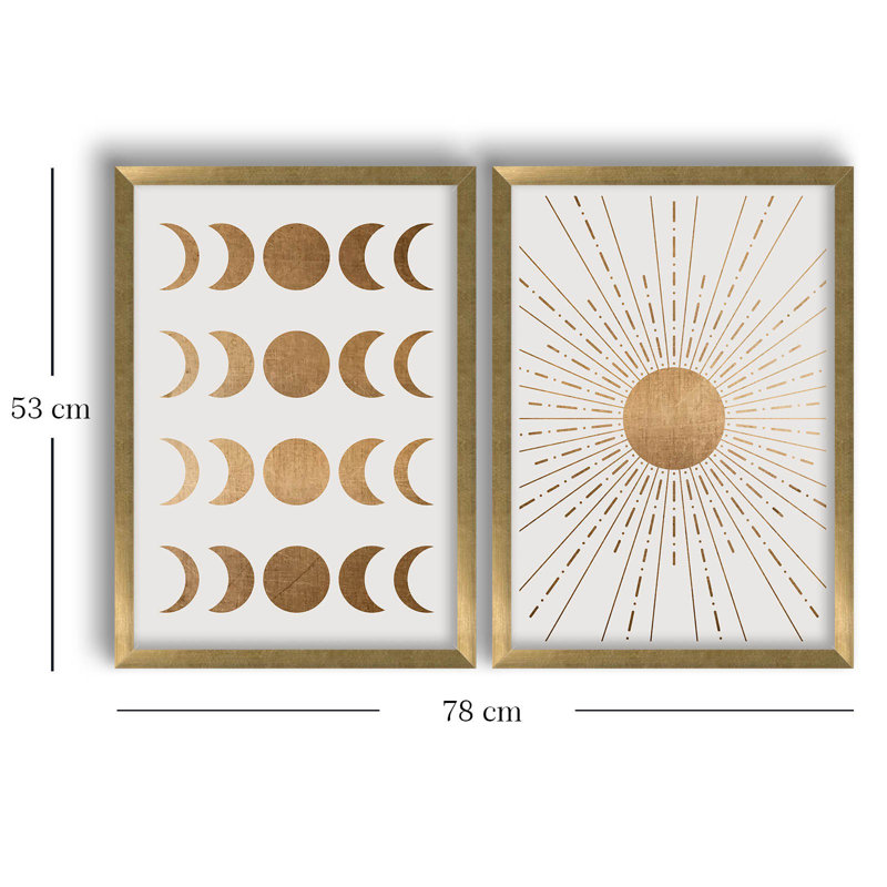 Élégante peinture décorative en panneau de fibres à densité moyenne (2 pièces), brun et vison avec accents blancs, 15,0 po x 20,9 po | 100% panneau de fibres à densité moyenne (épaisseur: 0,1 pouce) et cadre 100% bois (épaisseur: 0,9 pouce) | Parfait pour la décoration intérieure et les amateurs d'art