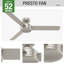Ventilateur de plafond standard à 3 pales avec commande murale Presto-71202961