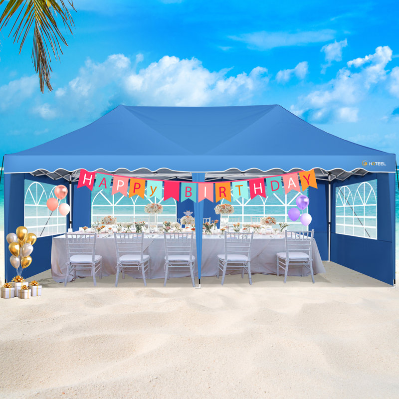 Broux 3m x 6m Metal Party Tent, Blue