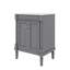 Meuble-lavabo contemporain 24 po avec lavabo à fixation supérieure et armoire de rangement à 2 niveaux-170179327-170179296