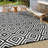 Outdoor Rug Garden Waterproof Large Outdoor Carpet Patio Rugs Reversible Plastic Straw Mat Lightweight Grey Geometric Garden Carpet for Camping Balcony Deck Porch BBQ-1504276918-1504276922