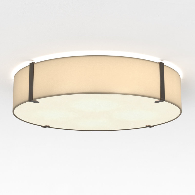 Ceiling Base LED Flush Mount, 5.12" H x 23.62" W x 23.62" D, Putty