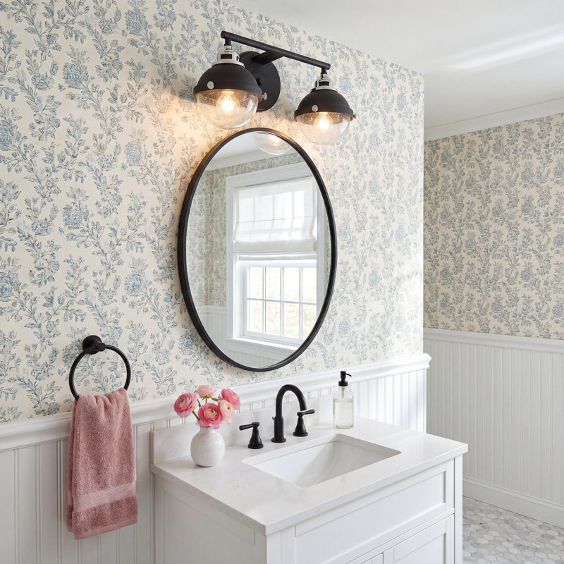 Celea Alward 2 - Light Dimmable Black/Chrome Vanity light