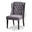 48.01cm H Tufted Velvet Upholstered Wing Back Side Chair in Grey-698805367