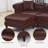 108.7" Wide Sectional Sofa With Ottoman-1410497883