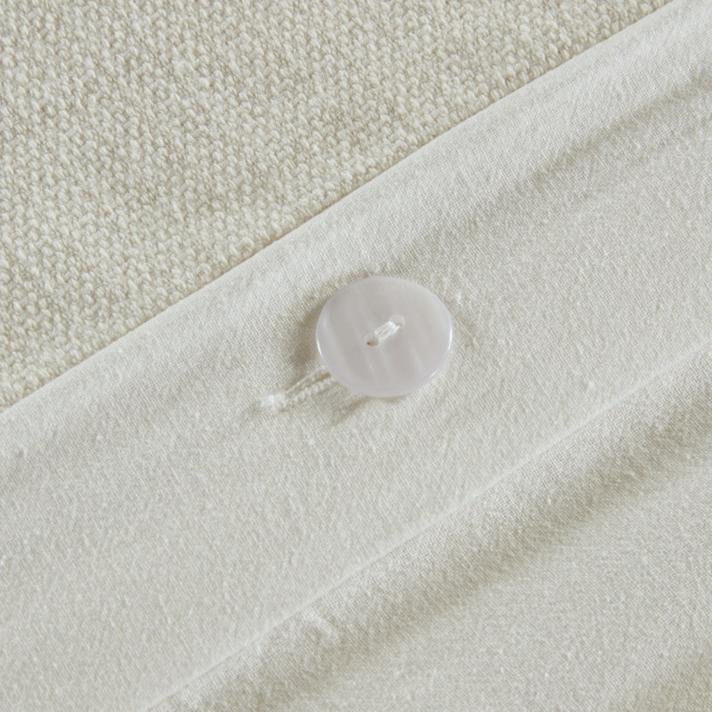 Ensemble de housse de couette en chenille de mélange de coton 3 pièces Tahli